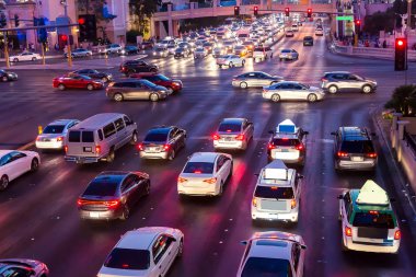 New York'ta sokak trafik 