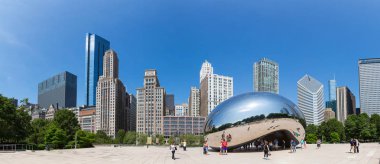 Cloud gate heykel millenium Park.