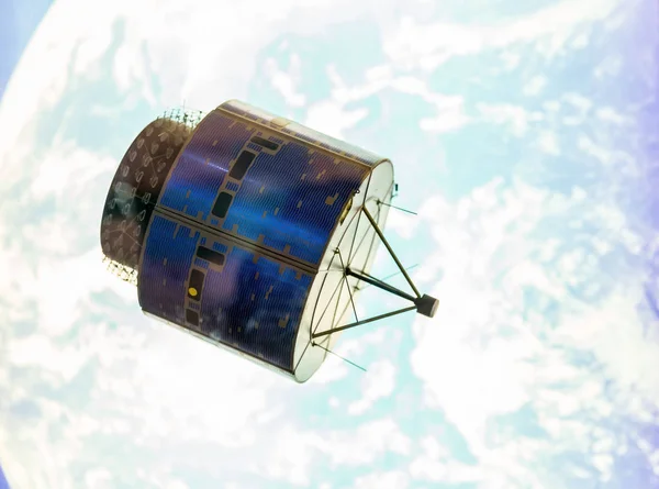 Satellite in orbita spaziale — Foto Stock