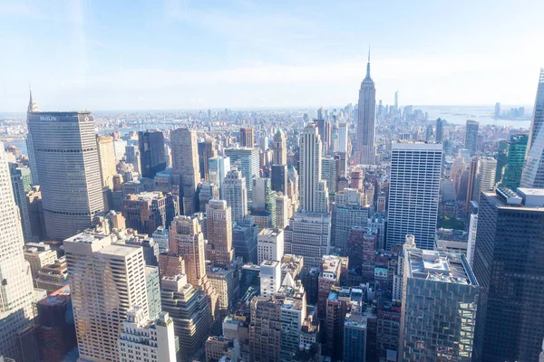 Skyline der Innenstadt von Manhattan — Stockfoto