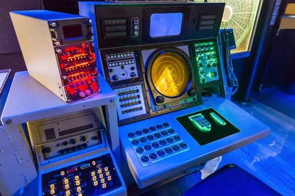 Aircraft carrier navigation equipment — Stock Photo, Image