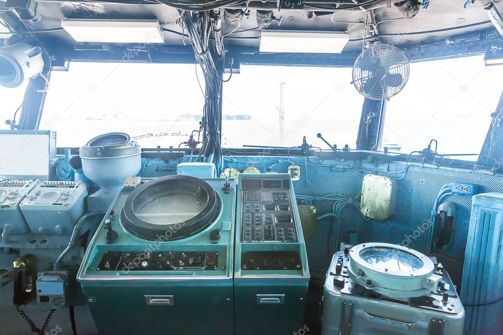Old battleship control panel