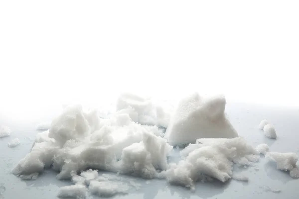 Chunks of clean melting snow — Stock Photo, Image