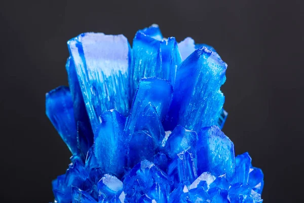 Blue salt crystal — Stock Photo, Image