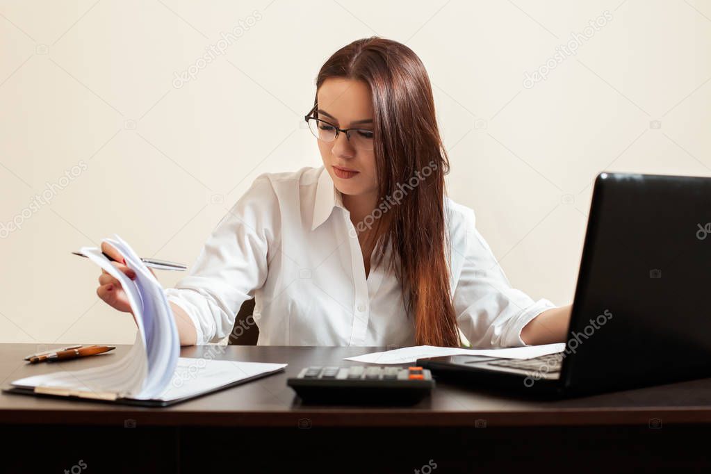 young female accountant 