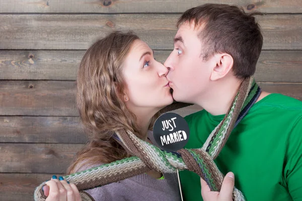 Cute happy couple — Stock Photo, Image