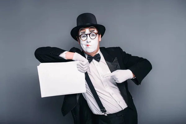 Actor de teatro pantomima — Foto de Stock