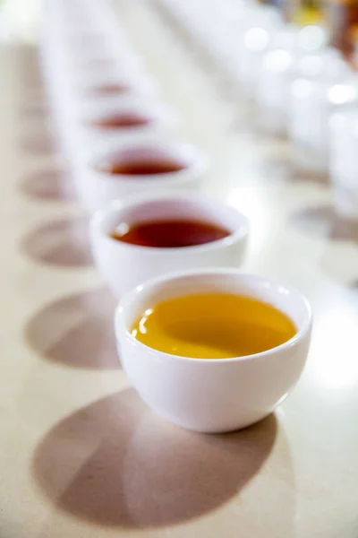 Tazze degustazione tè Ceylon — Foto Stock