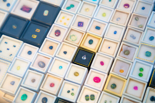 collection of different gemstones