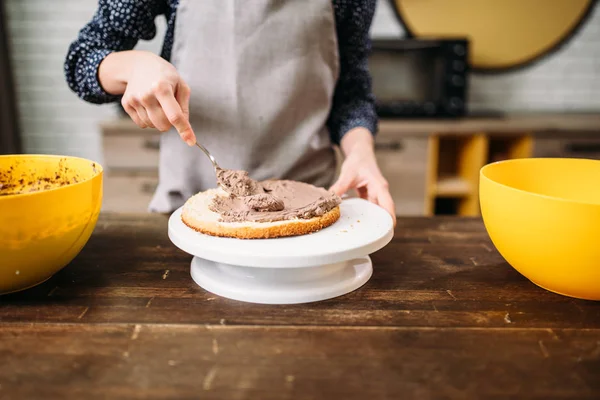 Mulher bolo de decoração — Fotografia de Stock