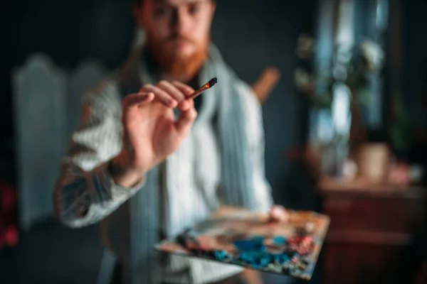 Artista masculino con paleta —  Fotos de Stock