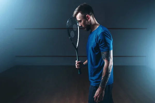 Jugador de squash masculino — Foto de Stock