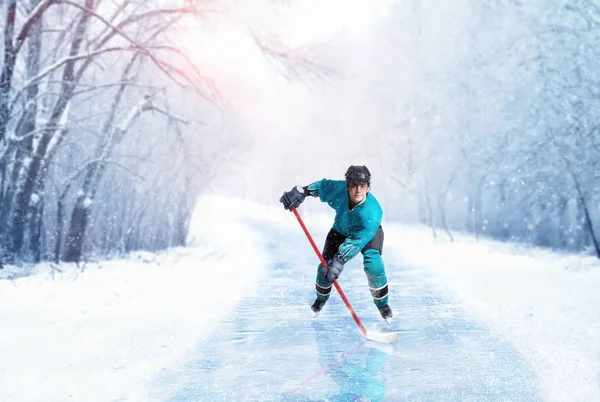 Professional ice hockey player — Stock Photo, Image