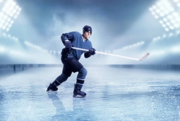 Profesionální hráč ledního hokeje — Stock fotografie