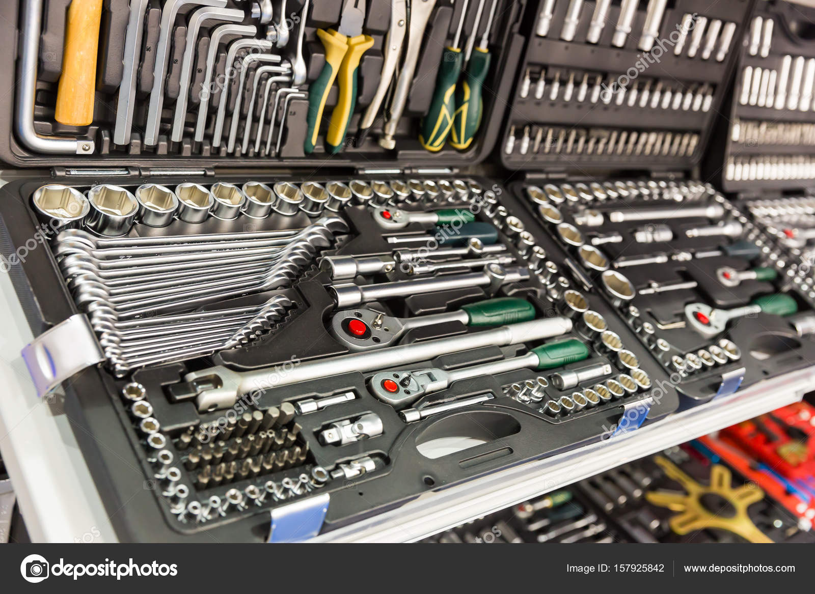 Professional mechanical tools Stock Photo by ©Nomadsoul1 157925842