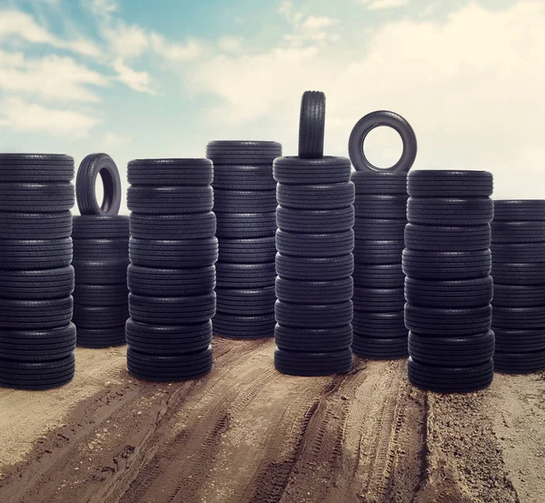 New car tires — Stock Photo, Image