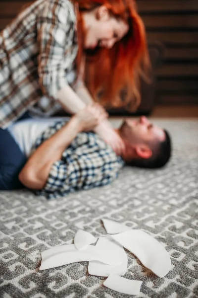 Mann und Frau streiten sich — Stockfoto