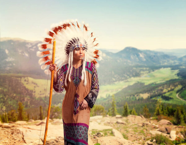 American Indian woman