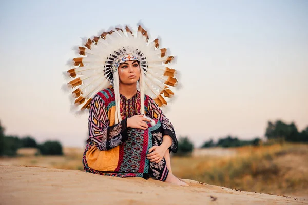 Américaine indienne femme — Photo