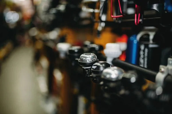 Bicycle equipment shop — Stock Photo, Image