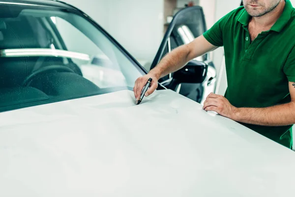 Automobile paint protection film — Stock Photo, Image