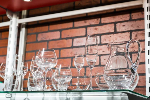Temiz cam dishware — Stok fotoğraf