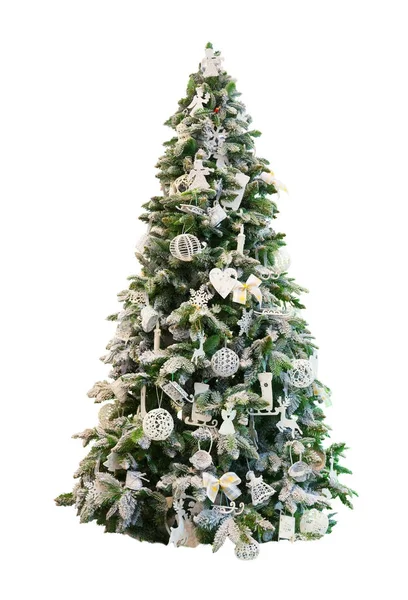Árbol de Navidad con hermosos adornos — Foto de Stock