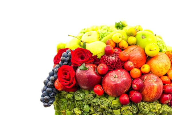 Reife Früchte und Blumen Zusammensetzung — Stockfoto