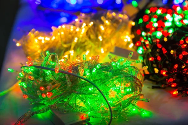 Guirlande électrique de Noël — Photo