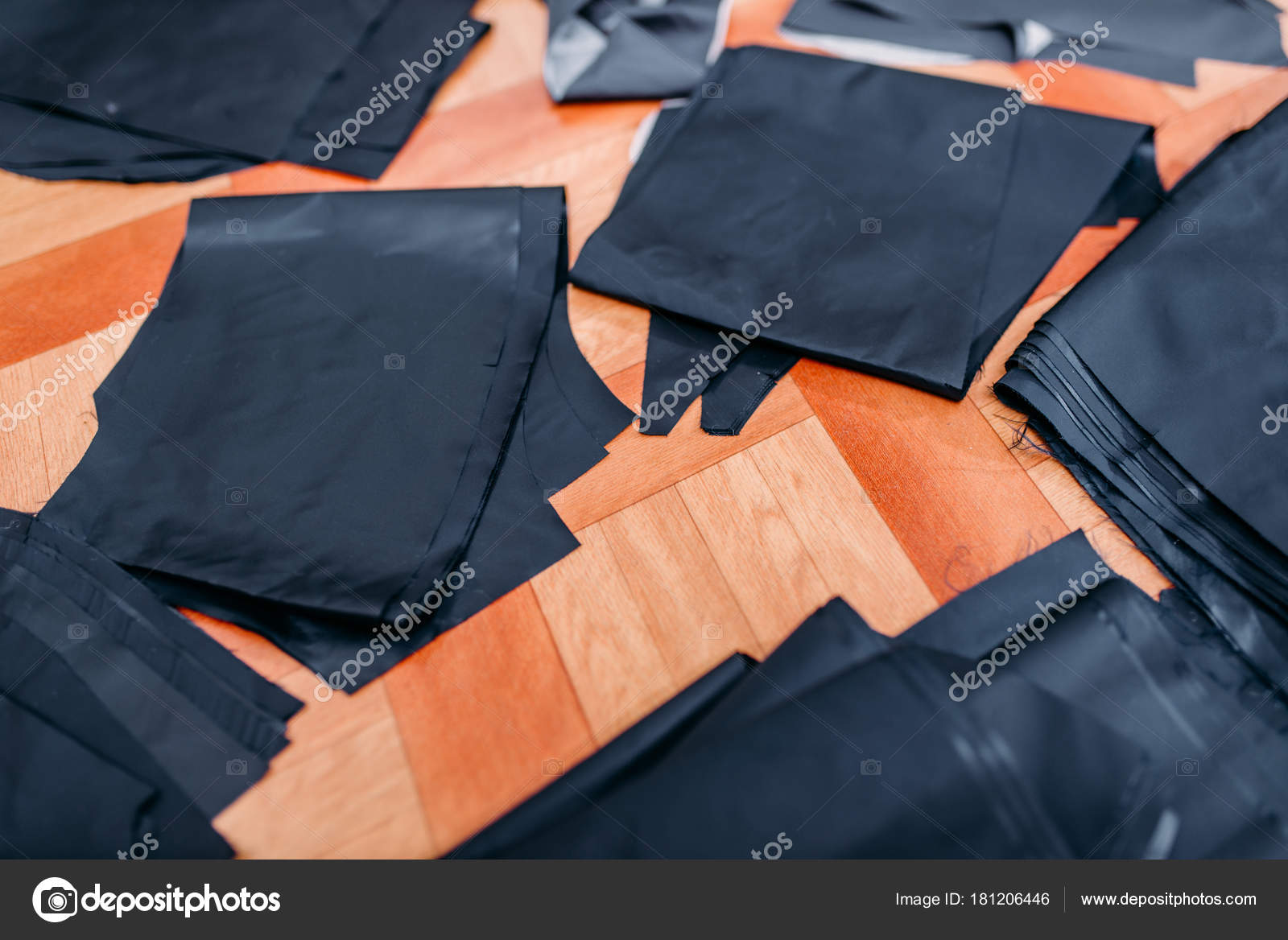 Material Cutting Clothes Sewing Template Dress Factory — Stock Photo