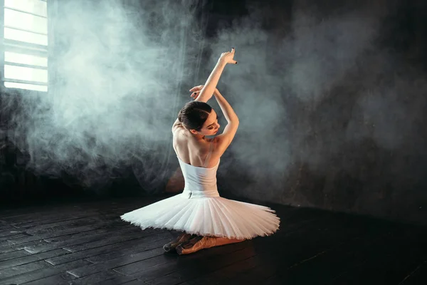 Pełne wdzięku i piękna baletnica — Zdjęcie stockowe