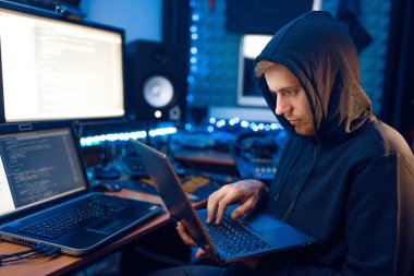 Kapüşonlu bilgisayar korsanı iş yerinde bilgisayar ve bilgisayar, şifre ya da hesap hacklemesi olduğunu doğruladı. İnternet casusu, suç yaşam tarzı