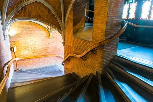 Escaleras Torre Iglesia Antigua Europa Antigua Arquitectura Estilo Europeo Lugares — Foto de Stock