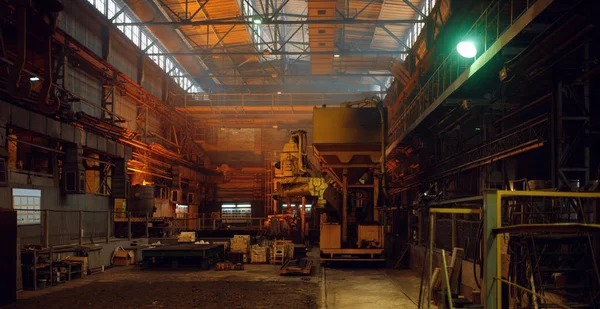 钢厂内部 冶金或金属加工行业 钢厂工业生产 — 图库照片