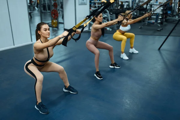 Een Groep Vrouwen Die Sporten Sportschool Mensen Fitness Workout Sportclub — Stockfoto