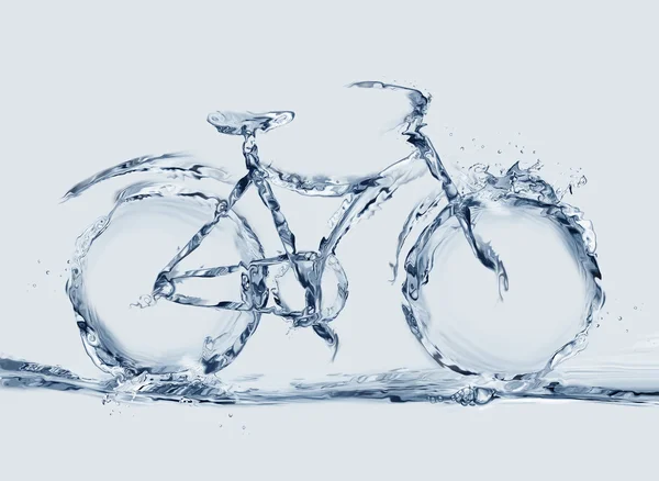 Екологічна води велосипеда — стокове фото