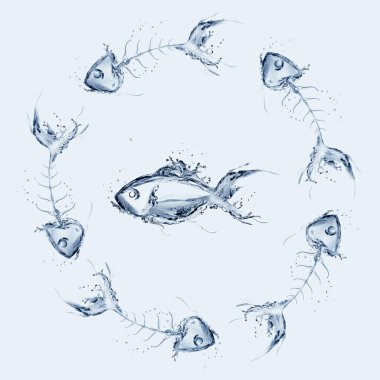 Kılçık arasında balık