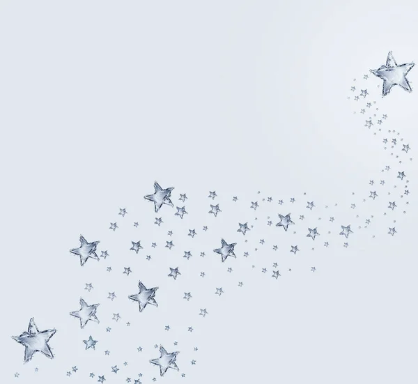 Mavi su yıldız desen — Stok fotoğraf