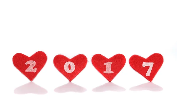 Año nuevo 2017 con amor — Foto de Stock