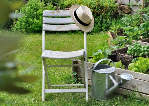 Ontspanning in de tuin — Stockfoto