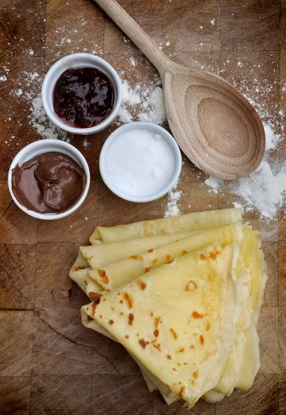 French pancakes homemade — Stock Photo, Image