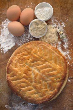 Frangipane pasta ve madde