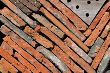 Pişmiş toprak kiremit arka plan