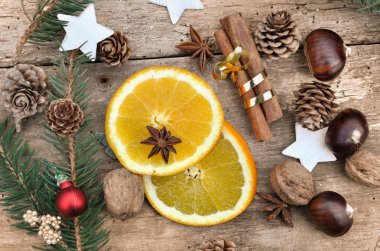 meyve ve baharat arka plan