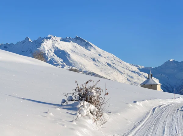 Krajobraz zimą — Zdjęcie stockowe