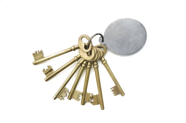 Golden old  keys — Stock Photo, Image