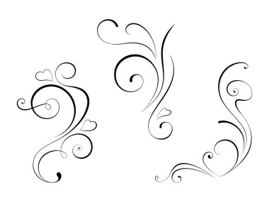 Tasarım öğesi (swirls) -11