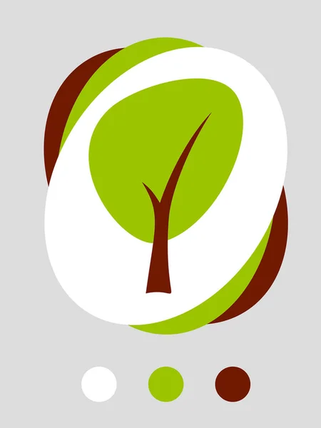Simple tree icon — Stock Vector
