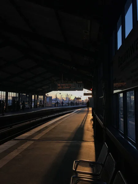 Dworzec Kolejowy Dzielnicy Neustadt Hamburgu Niemcy — Zdjęcie stockowe
