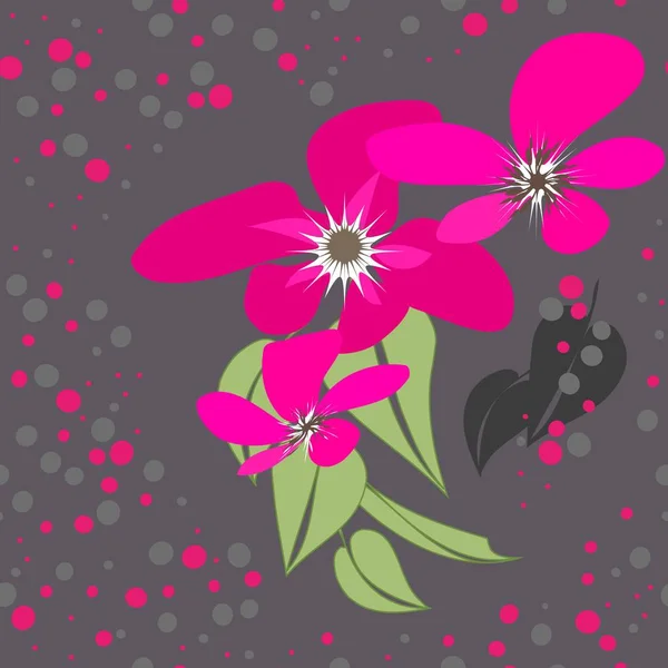 Soyut çiçek pürüzsüz desen arkaplanı — Stok Vektör